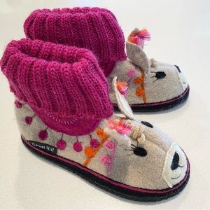 Garnet Hill Kids’ Boiled Wool Slippers